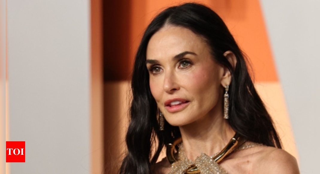 Demi Moore reacts to losing the Oscar to Mikey Madison, sharing gratitude for awards season