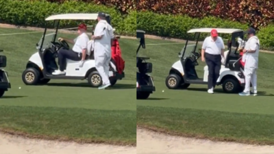 Donald Trump health speculation: Donald Trump's video at golf course