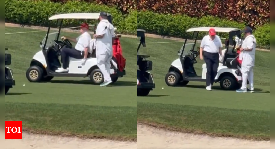 Donald Trump's video at golf course goes viral, sparks health concern