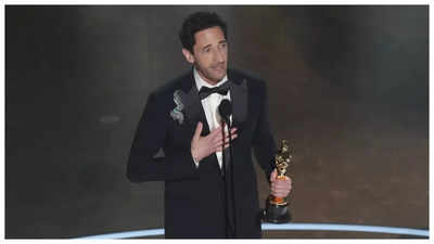 Adrien Brody breaks longest Oscars speech record as ratings dip