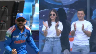 Virat Kohli and Anushka Sharma's celebration goes VIRAL as Travis Head's wicket is taken during India Vs Australia match - WATCH VIDEO