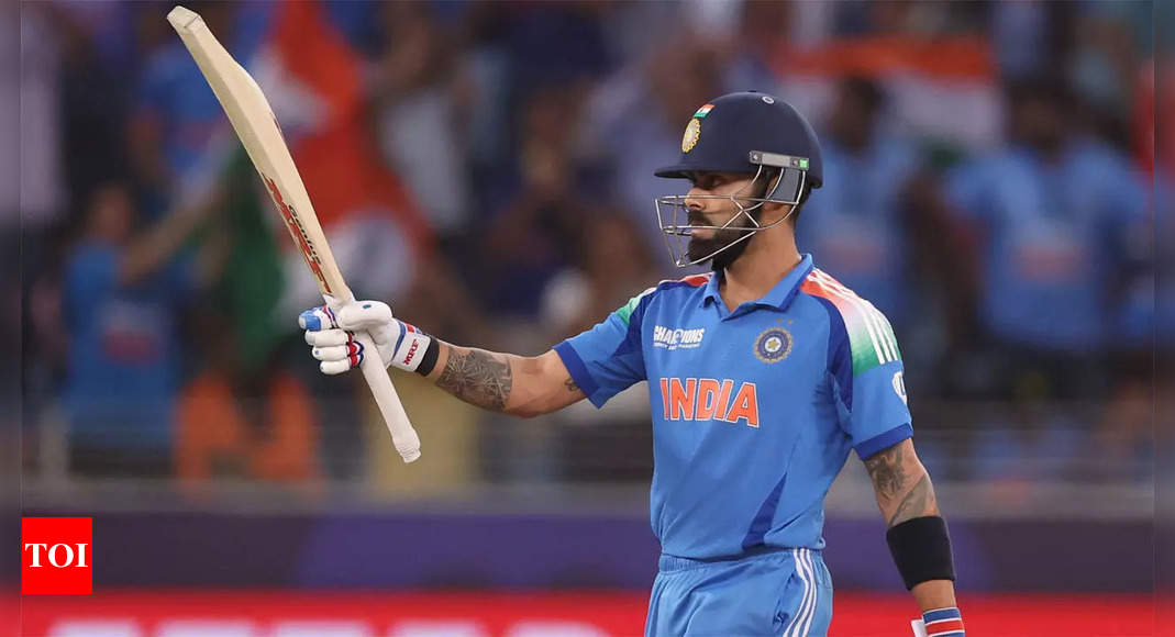 Virat Kohli re-writes record books with match-winning knock against Australia, becomes India’s top run-getter in Champions Trophy history | Cricket News – The Times of India