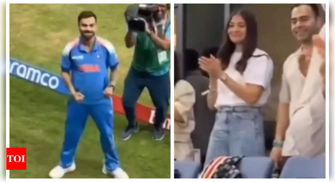 Virat Kohli’s love on the boundary! His adorable celebration for Anushka Sharma wins hearts in Champions Trophy 2025 - WATCH video