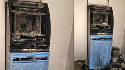 ATM heist attempt in Hyderabad foiled by fire; no cash stolen