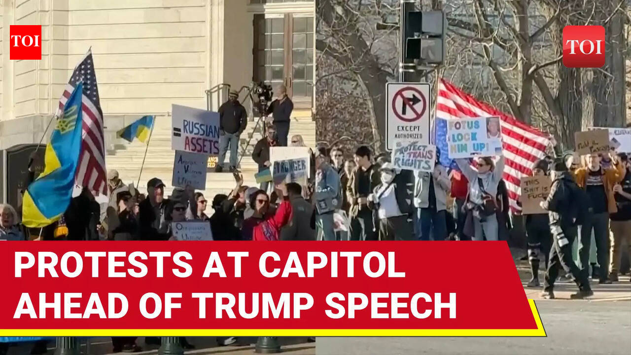 Trump Congress Address: High Drama Outside Capitol, Hundreds Storm U.S ...