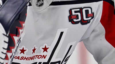 Washington Capitals released their new cherry blossom jerseys, featuring the team's 50th anniversary "Screaming Eagle" logo