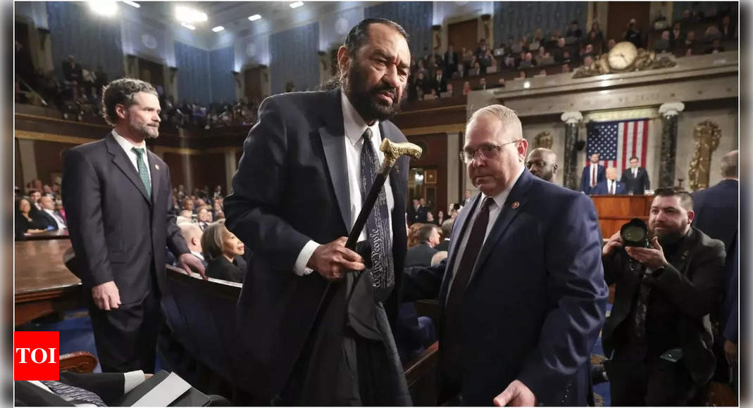 Watch: Democrat leader Al Green interrupts Trump's speech in US Congress, removed from chamber