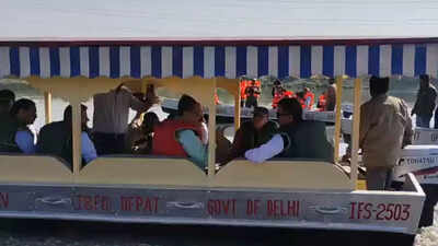 Watch: Delhi minister Parvesh Sahib Singh inspects Yamuna river condition; plans to boost tourism with ferry & cruise services