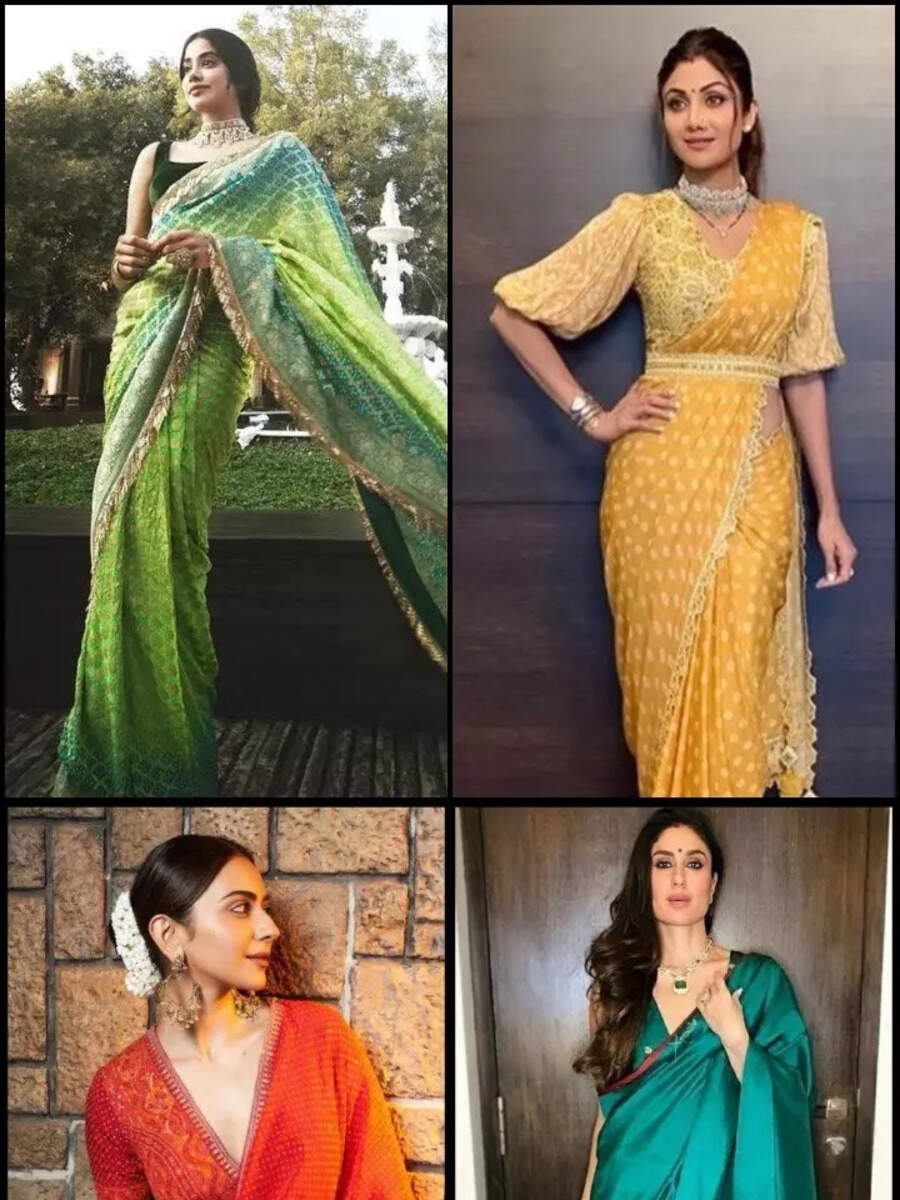 Bollywood divas weaving magic in bandhani