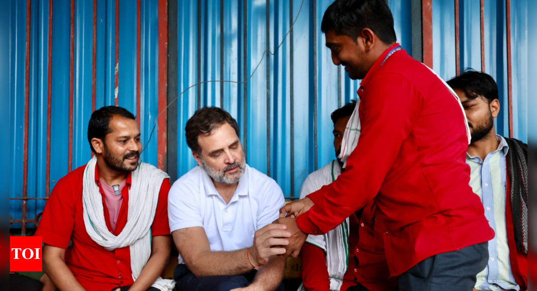 'They risked their lives': Rahul Gandhi interacts with NDLS porters, shares video