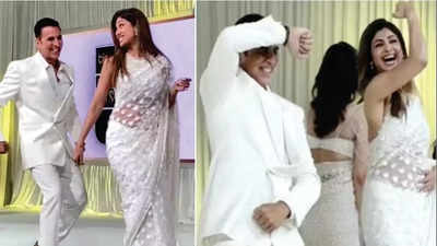 Shilpa Shetty gives warning, 'Hamari neeyat saaf hai' before she dances with Akshay Kumar on 'Chura Ke Dil Mera', in unseen video