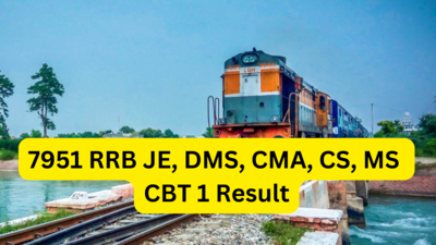 RRB JE result 2025 declared for 7951 posts: Here's how to check and download scorecards for CBT 1