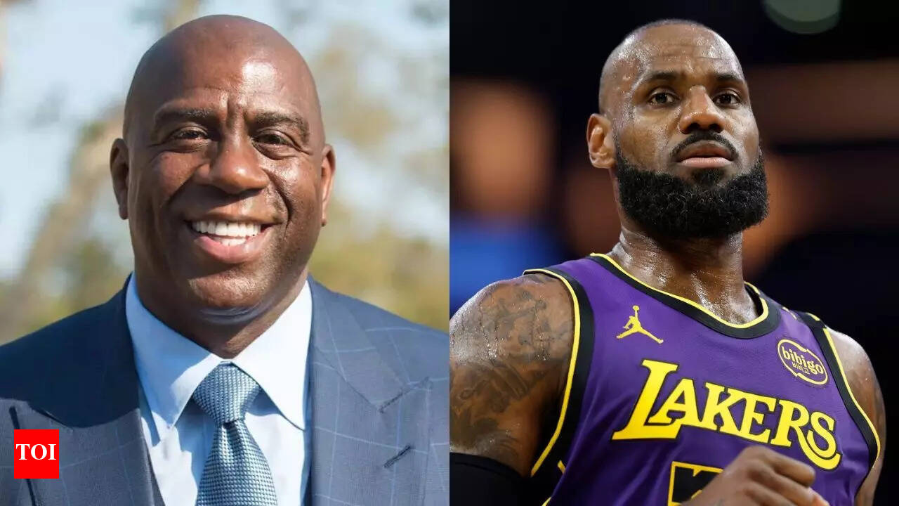$1.6 billion rich Magic Johnson reacts to fellow billionaire LeBron James's  50k career points | NBA News - The Times of India