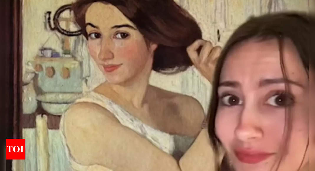 Woman stunned to find her exact lookalike in a 1909 painting; here's what she did next