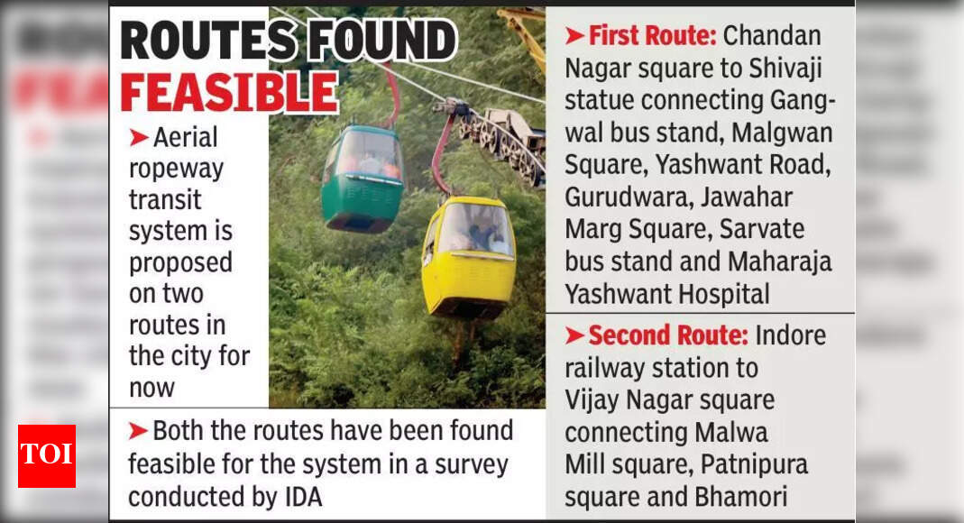 IDA to seek Centre’s aid for aerial ropeway transit system | Indore ...
