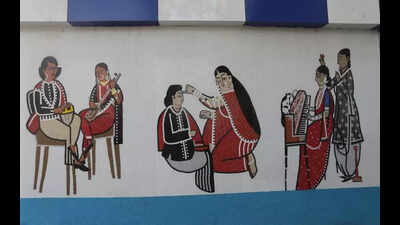 Kalighat patachitra now on board skywalk ahead of opening