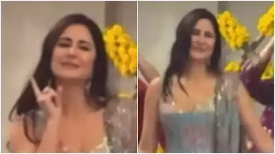 Katrina Kaif steals the show with her dance performance on 'Genda Phool' at friend's haldi ceremony