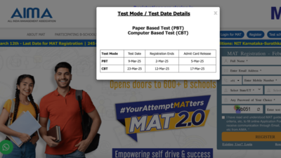 AIMA MAT PBT 2025 admit card released: Check direct link to download and other details