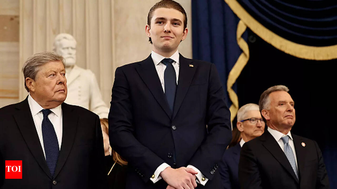 Why Barron Trump was missing from Donald Trump's Congress address | World  News - The Times of India