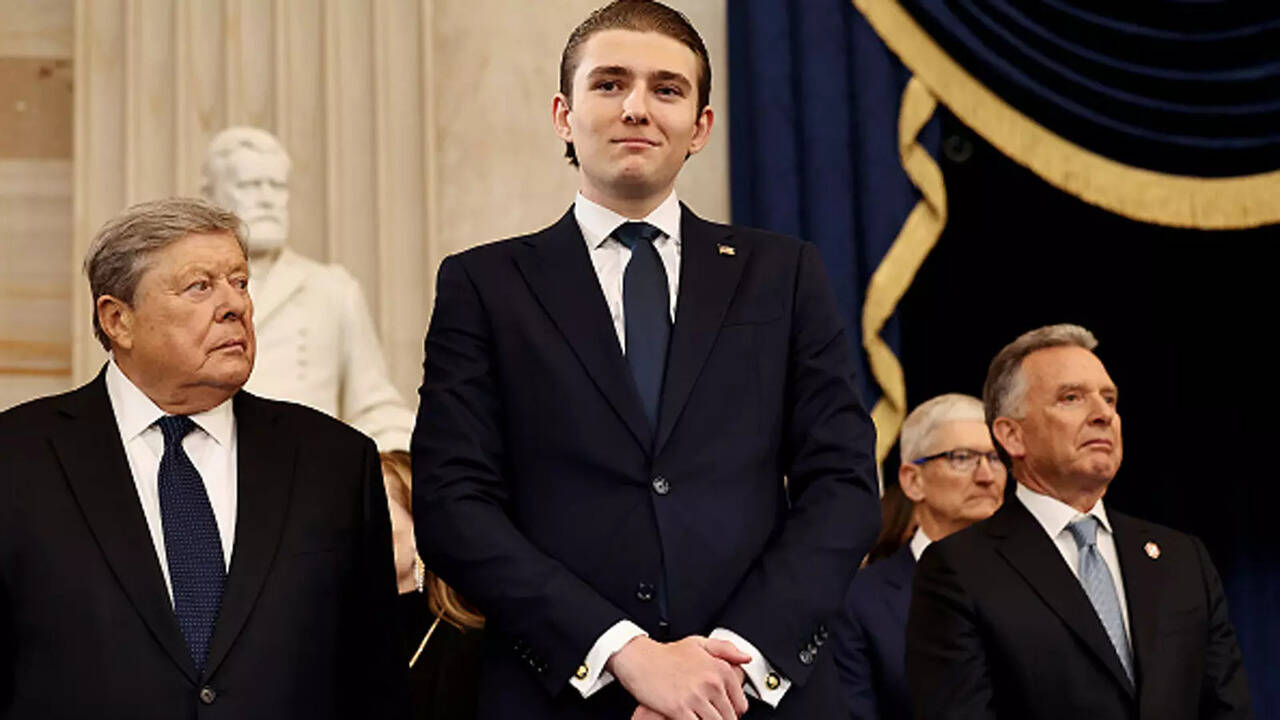 Why Barron Trump was missing from Donald Trump's Congress address | World  News - The Times of India