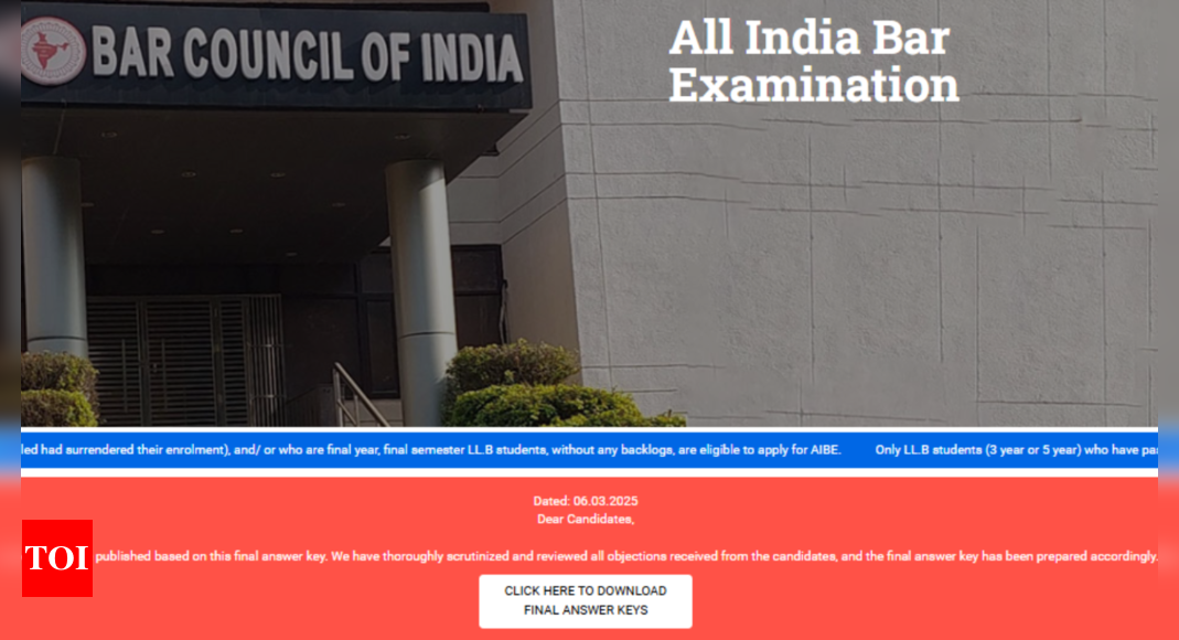 AIBE 19 final answer key released: Check direct link here