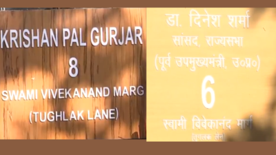 Tughlak Lane or Swami Vivekananda Marg? BJP netas change nameplates of Delhi houses