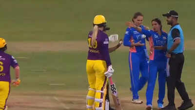 Tensions flare as Harmanpreet Kaur, Sophie Ecclestone engage in heated exchange - WATCH