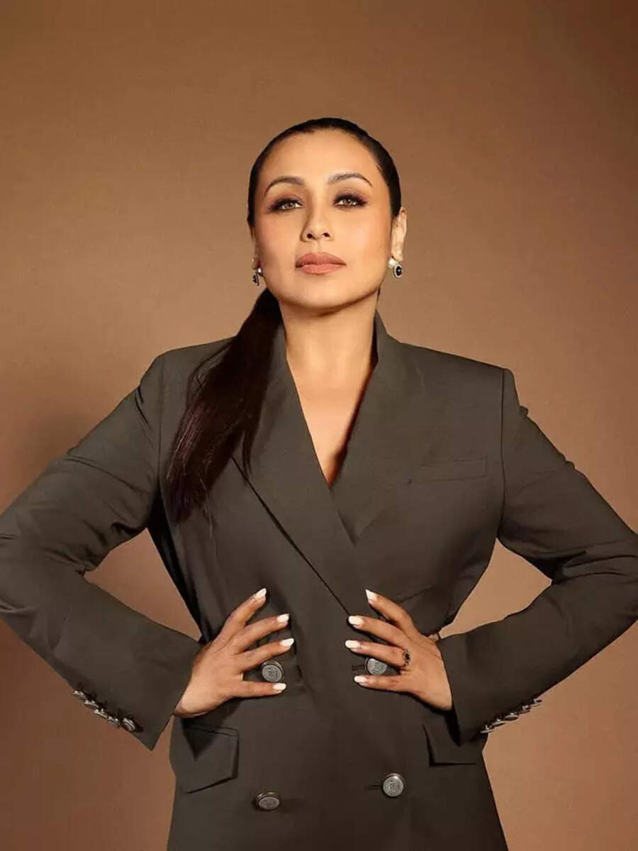 Rani Mukerji serves boss lady glam in a chic brown pantsuit Times of