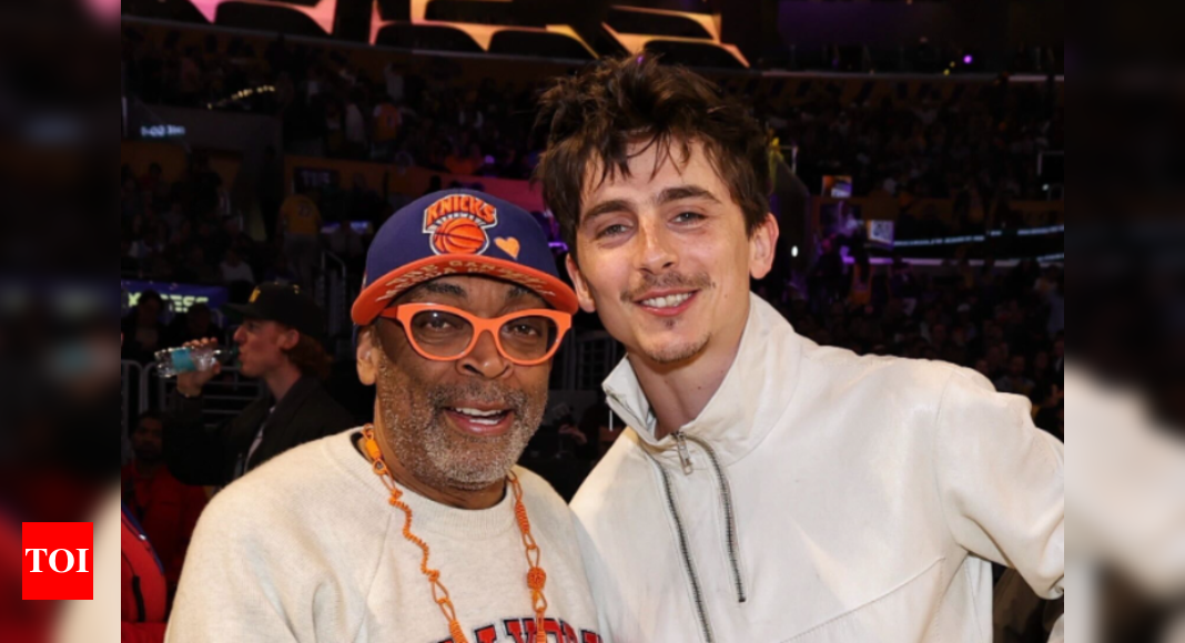 “Legendary people,” fan reacts to watching Spike Lee with 29 YO Timothee Chalamet at New York knicks vs. Los Angeles Lakers