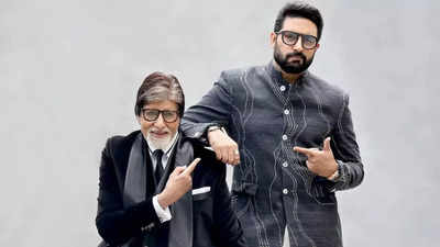 Amitabh Bachchan calls Abhishek Bachchan 'Pita Ka Garv' as he praises his transition from one film to another as an actor