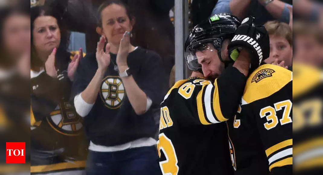 Ex-Bruins Captain Patrice Bergeron visibly upset after devastating loss against Hurricanes