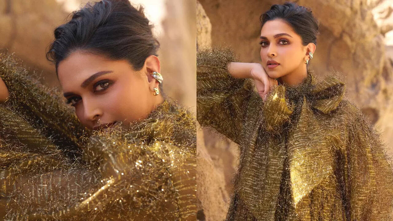 deepika padukone golden dress cocktail Who pulled off the gold sequined dress with plunging neckline better-Deepika  Padukone or Priyanka Chopra? : r/BollywoodFashion