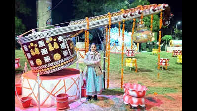 From trash to tabla, tyre to table: This ‘waste artist’ is transforming Ghaziabad’s parks
