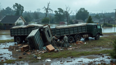 36 injured in Australian army truck accident on storm deployment