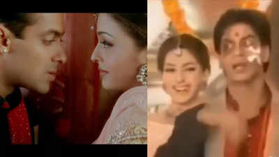 AI version of Salman Khan, Aishwarya Rai Bachchan's song 'Aankhon Ki Gustakhiyan' featuring Shah Rukh Khan and Juhi Chawla goes viral, fans are angry! - WATCH VIDEO