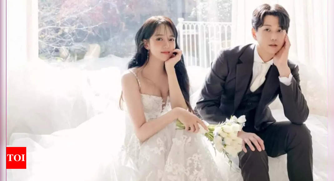 Kang Eun Bi shares adorable wedding photos with Byun Joon Pil; shares 17-year love story