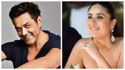 Kareena Kapoor's playful interaction with Bobby Deol grabs eyeballs after rumours of about his wife Tanya slapping her during Ajnabee