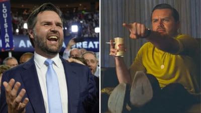 JD Vance joins meme game with classic Rick Dalton ‘pointing guy’ post: A self-aware internet power move?