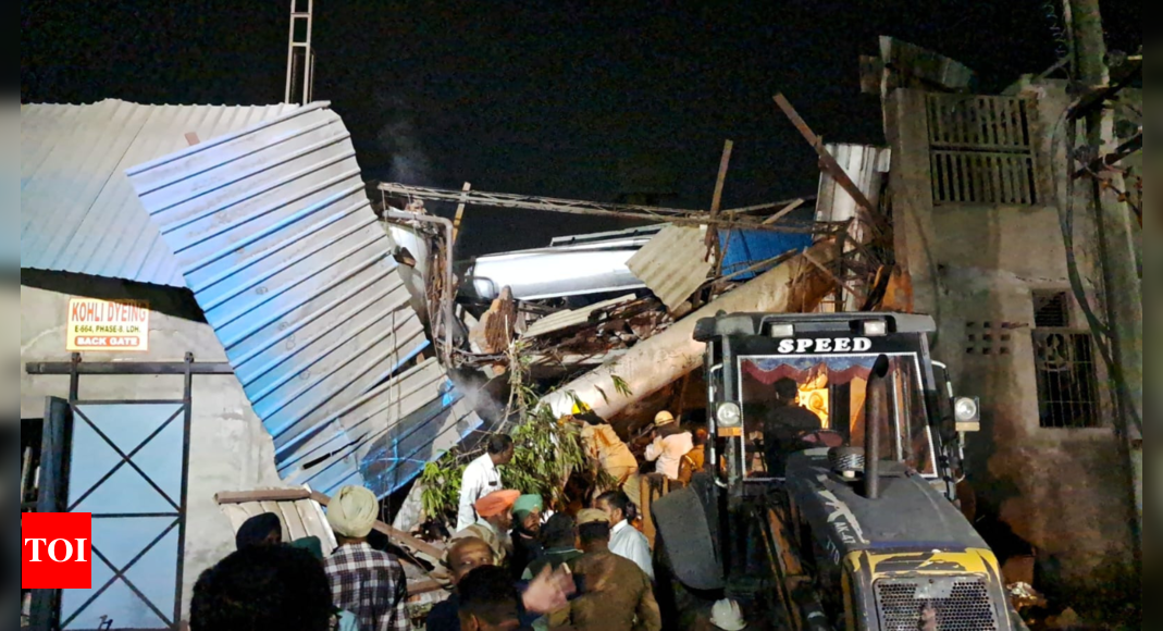 Massive rescue efforts underway to rescue workers trapped in factory roof collapse incident