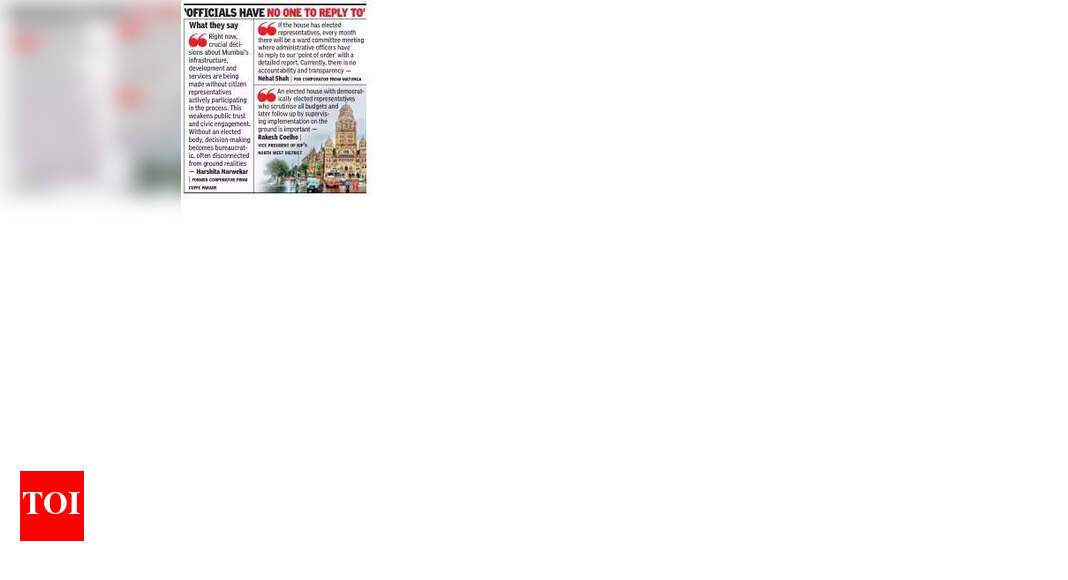 3 yrs without corporators: Citizens lose ‘link’ to BMC | Mumbai News ...