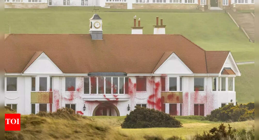 Pro-Palestinian activists deface Trump’s Scotland Golf Resort over his plan to empty Gaza and take over territory