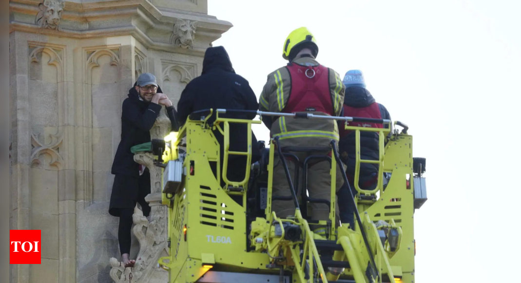 Man climbs Big Ben's Elizabeth Tower with Palestine flag, arrested after 16-hour standoff