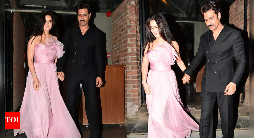 Katrina Kaif’s Barbiecore moment and Vicky Kaushal’s dapper look steal the spotlight at Karishma Kohli’s wedding bash