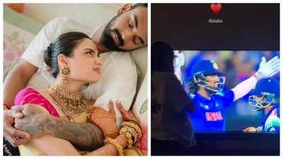 Mommy-to-be Athiya Shetty flaunts cute baby bump as she is all hearts for KL Rahul after team India's historic win at Champions Trophy 2025 - See post