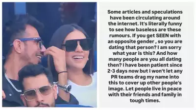 RJ Mahvash's statement SLAMMING Yuzvendra Chahal dating rumours resurfaces following their Champions Trophy joint appearance