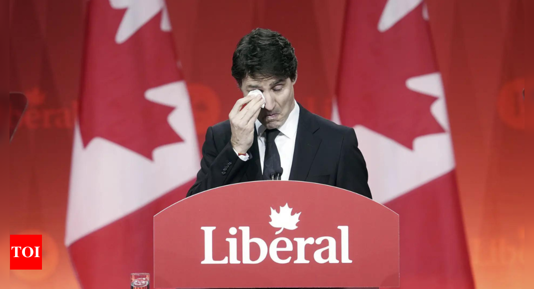 Watch: Justin Trudeau breaks down in farewell speech, takes jibe at Donald Trump