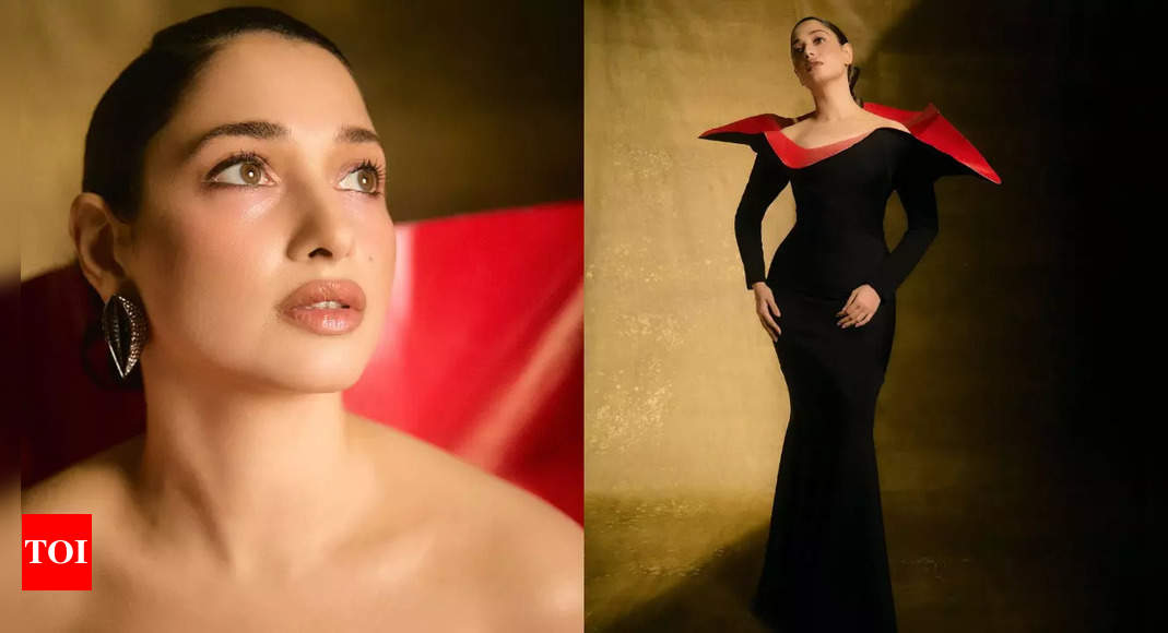 Tamannaah Bhatia slays in a power-packed black gown