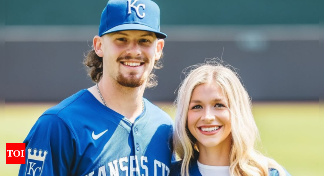 Bobby Witt Jr.’s wife Maggie embraces Royals’ colors in trendy outfit during spring training clash vs. Rangers