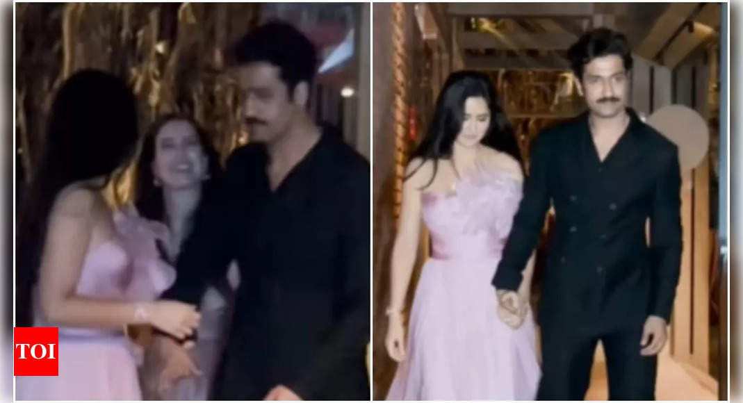 Katrina Kaif flaunts husband Vicky Kaushal's initials 'VK' on her arm at friend's wedding