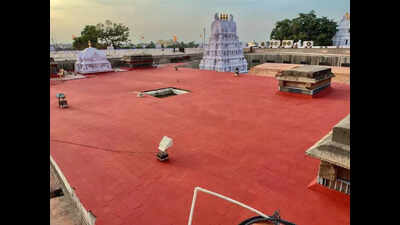 Srikalahasti temple roof repair works completed